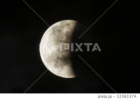 皆既月食　部分食 12361374