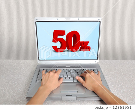 laptop with percent laptop with percent 12361951