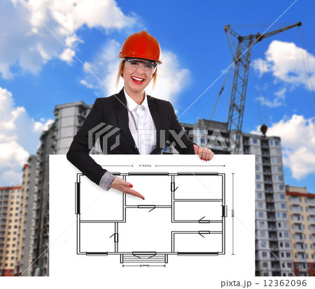 placard with drawing blueprint placard with drawing blueprint 12362096