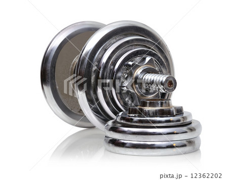 dumbbell with reflection effect dumbbell with reflection effect 12362202