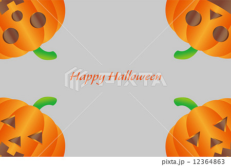 ハロウィンのポストカード 12364863