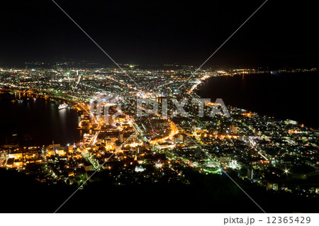 函館山からの函館100万ドルの夜景 函館山からの函館100万ドルの夜景 12365429