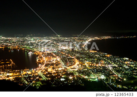 函館山からの函館100万ドルの夜景 函館山からの函館100万ドルの夜景 12365433