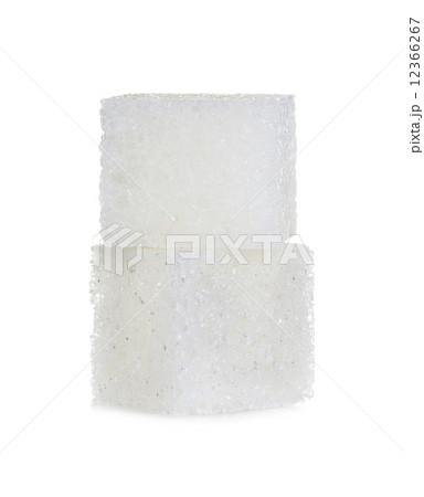 Cubes of sugar isolated on white background Cubes of sugar isolated on white background 12366267