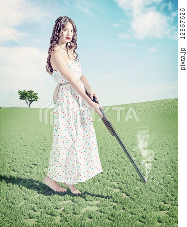 young girl shot a hat young girl shot a hat 12367626