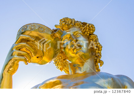 Gold statue in Peterhof 12367840