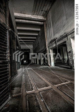 Dark industrial interior 12367964
