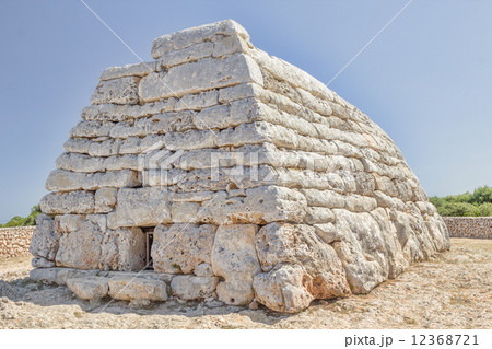 Naveta des Tudons ossuary at Menorca island, Spain. 12368721