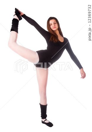 fitness woman making balance exercise fitness woman making balance exercise 12369732
