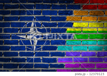 Dark brick wall - LGBT rights - NATO 12370123