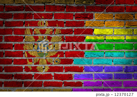 Dark brick wall - LGBT rights - Montenegro Dark brick wall - LGBT rights - Montenegro 12370127