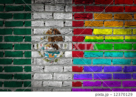 Dark brick wall - LGBT rights - Mexico Dark brick wall - LGBT rights - Mexico 12370129