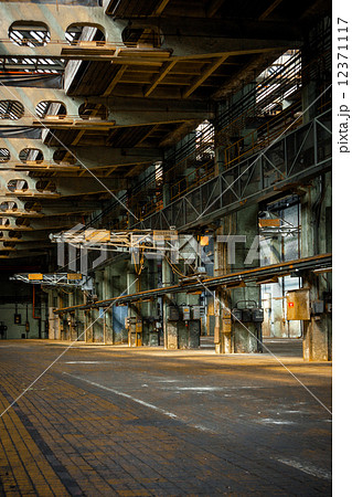 Dark industrial interior Dark industrial interior 12371117