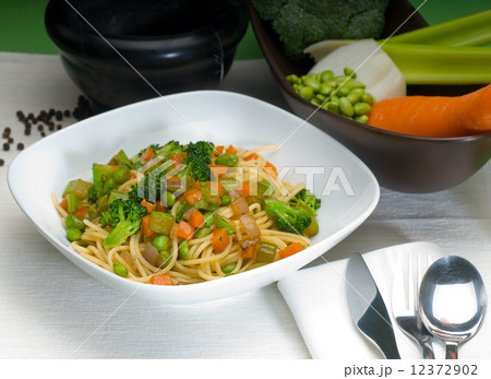 vegetable pasta vegetable pasta 12372902