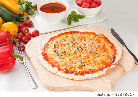 Italian original thin crust pizza 12373017