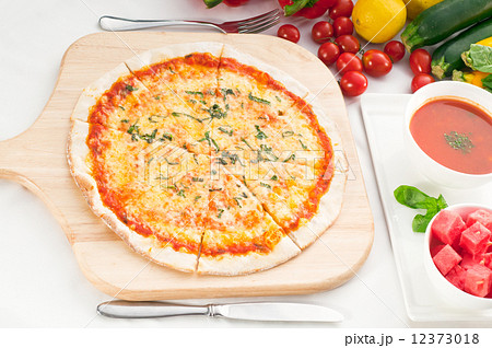 Italian original thin crust pizza Italian original thin crust pizza 12373018