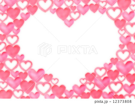 ハート フレーム 枠 枠飾り 囲み飾り 桃色 愛 心 ラブ 好き バレンタインデー ホワイトデ のイラスト素材 12373808 Pixta