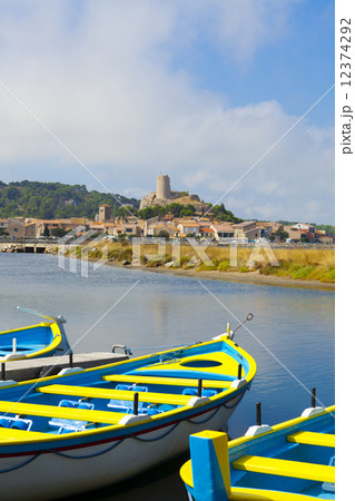View of the medieval village Gruissan 12374292