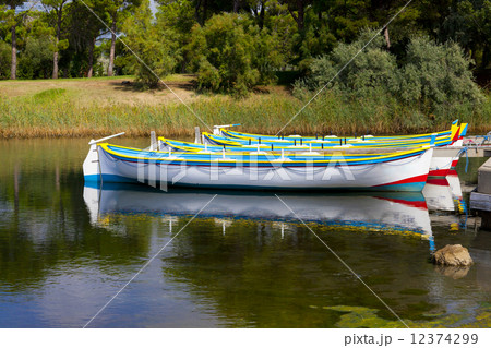 Row Boats at the Pond of Gruissan 12374299