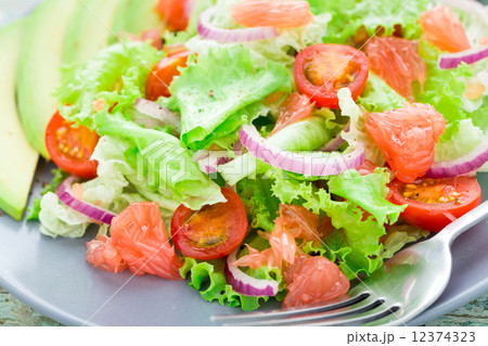 Avocado salad on a plate Avocado salad on a plate 12374323
