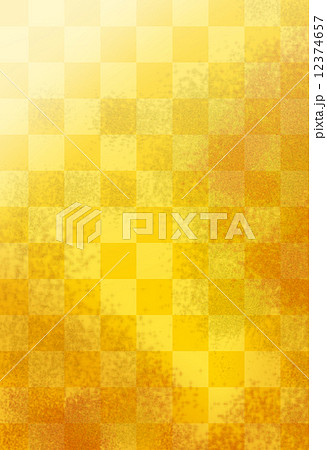 市松模様の金屏風の写真素材