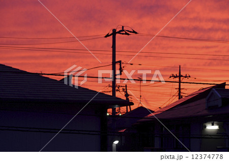 夕焼け 夕焼け 12374778