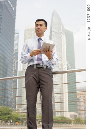 Business executive in a financial district.  12374800