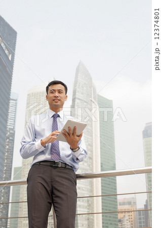 Business executive in a financial district.  12374801