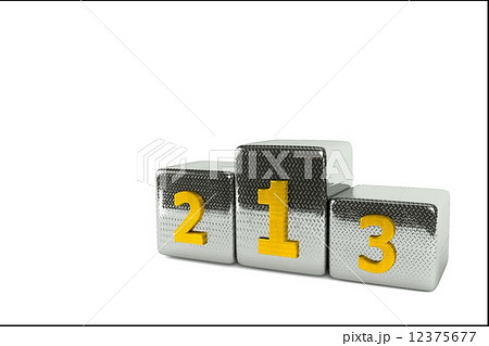 Sports metal podium for the first, second and third place 12375677