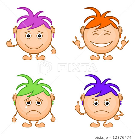 Smilies girls, set 12376474