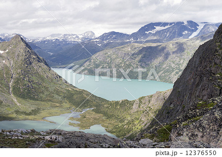 Leirungsdalen seen from Knutshoe Mountain (Oppland, Jotinheimen Leirungsdalen seen from Knutshoe Mountain (Oppland, Jotinheimen 12376550