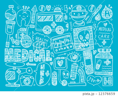doodle medical background 12376659