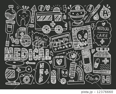 doodle medical background 12376660