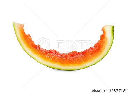 Pieces of nibbled fresh Watermelon Pieces of nibbled fresh Watermelon 12377184