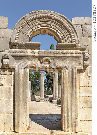 the ruins of the ancient synagogue the ruins of the ancient synagogue 12378227