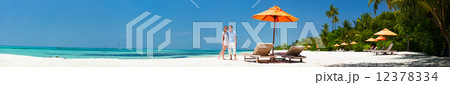 Couple at tropical beach Couple at tropical beach 12378334
