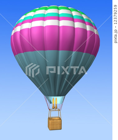 hot air balloon isolated on a sky background hot air balloon isolated on a sky background 12379259