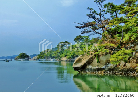 松島湾の小さな岬 松島湾の小さな岬 12382060