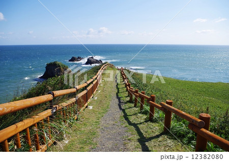 霧多布岬の遊歩道 霧多布岬の遊歩道 12382080