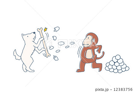 雪合戦のイラスト素材