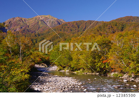 越後駒ケ岳秋景色 12385500