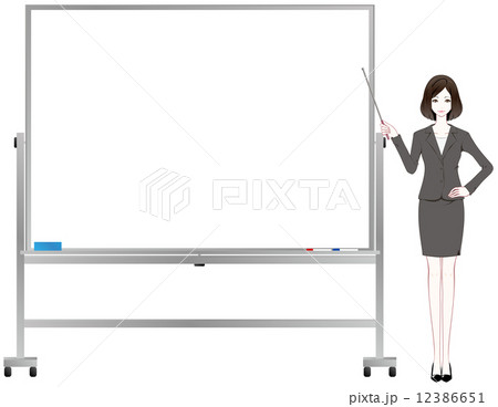 女性 会社員 ホワイトボード 女性 会社員 ホワイトボード 12386651