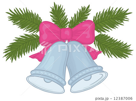 Christmas bells and fir branches Christmas bells and fir branches 12387006