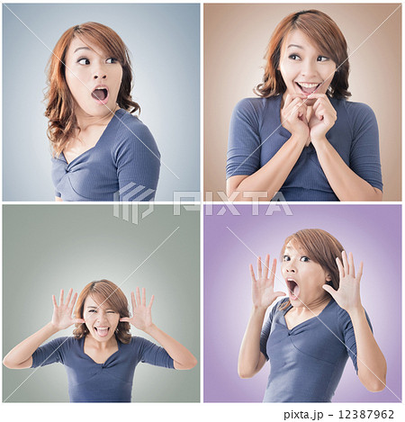Asian woman face 12387962