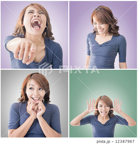 Asian woman face Asian woman face 12387967