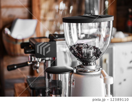 Coffee maker in coffee shop 12389110