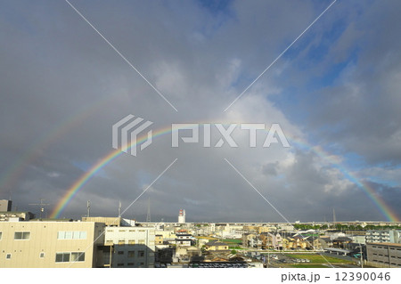 台風一過の二重虹 台風一過の二重虹 12390046