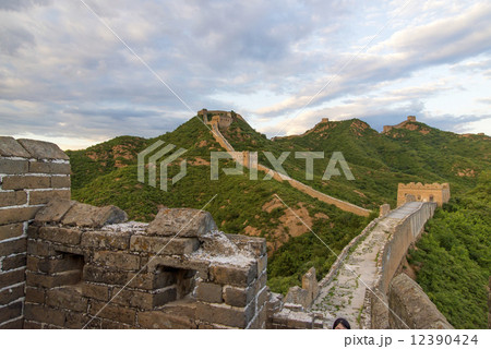 Beijing Great Wall in China, the majestic Great Wall, a symbol of China. 12390424
