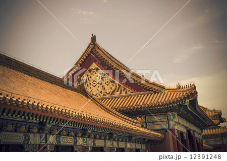 Chinese Imperial Palace, Beijing Forbidden City. Chinese Imperial Palace, Beijing Forbidden City. 12391248