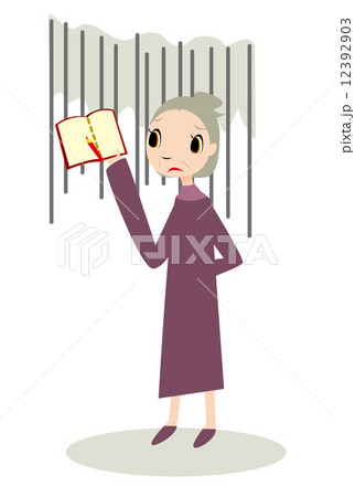 不安 老婆 教科書 ノート 勉強 学校 教えるのイラスト素材